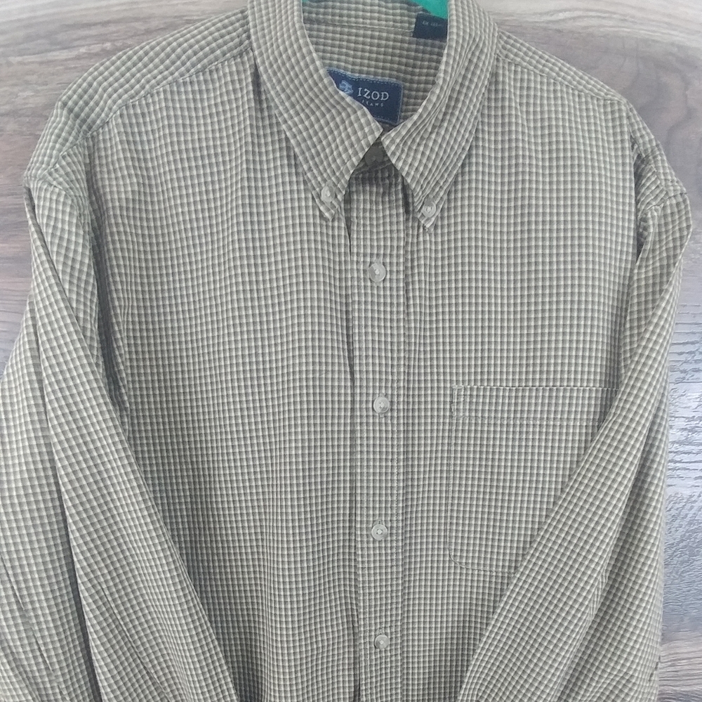 Izod Men's Large Long Sleeve Casual Shirt